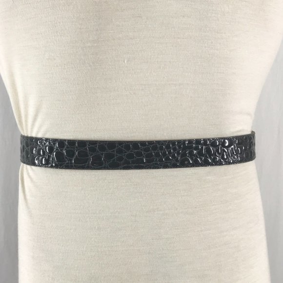 Balmain Belt Grey Crocodile embossed Calf leather - Picture 5 of 7